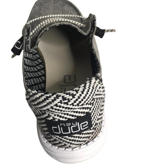 Hey Dude Wendy Shoes Womens Size 8 Gray Chambray Slip On Loafers SKU 121414203 - Picture 6 of 12